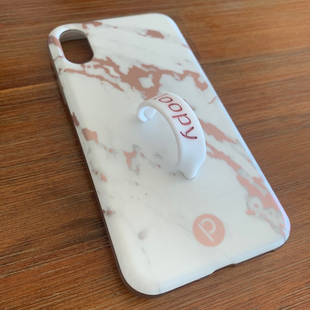 Loopy iPhone X/Xs -Rose Marble Metallic | Matte